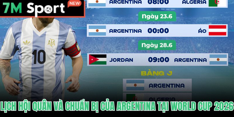Lịch trình hội quân Argentina tại Kansas City trước ngày bóng lăn